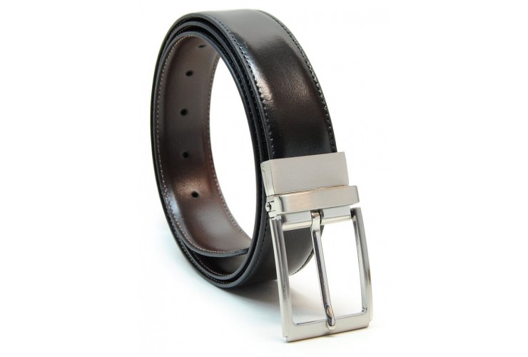 Wendegürtel leder Schwarz und Braun XL extra groß