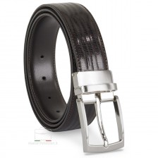 Anzug Herren leder Gürtel mit Eidechse-Optik Braun
