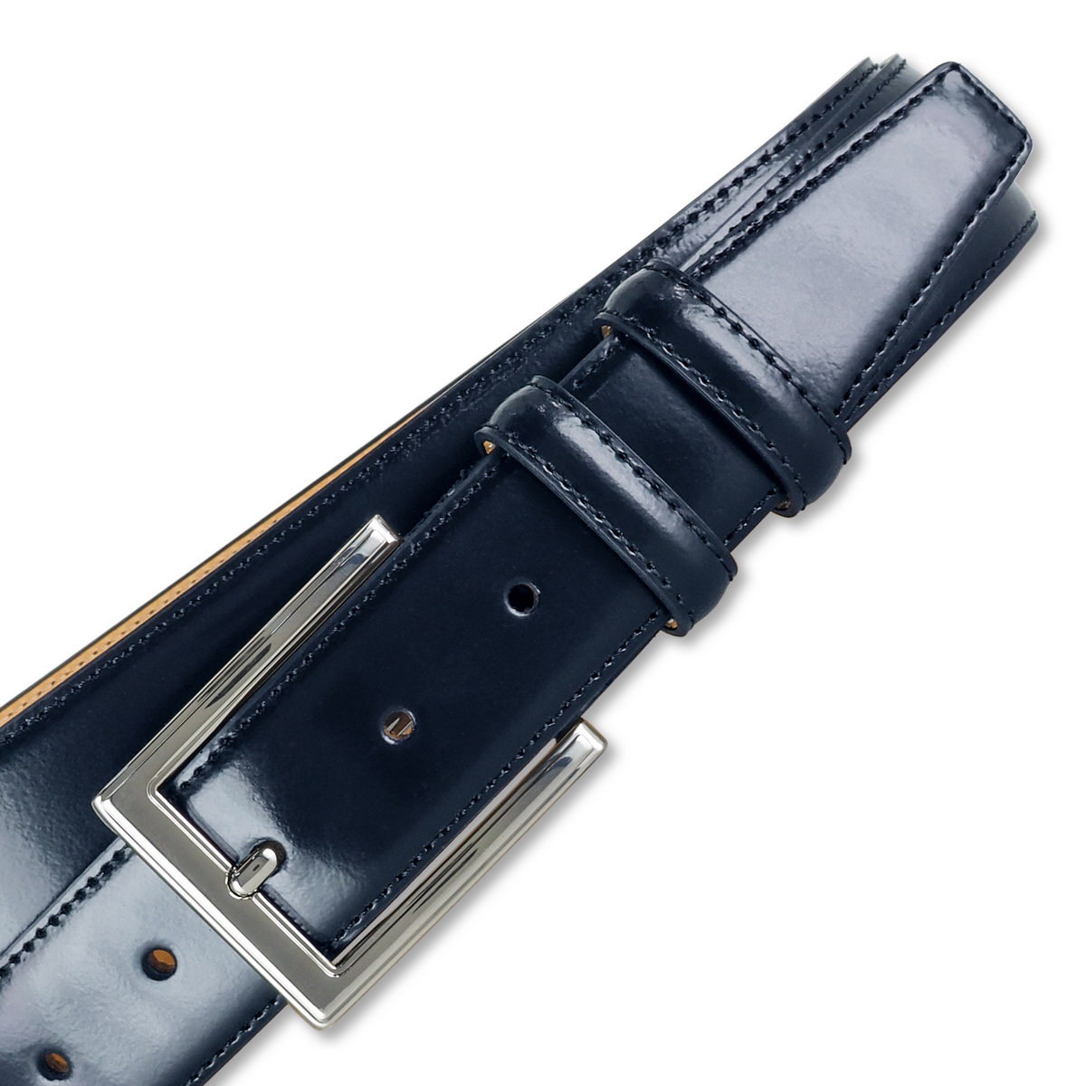 Italy Collection Vera Pelle Leather Belt Blue S Levi Blue Italian Calf Leather Belt main image 3