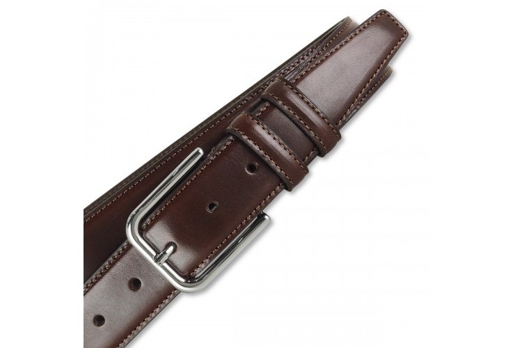 Man's belt in smooth leather Brown Man's belt in smooth leather Brown
