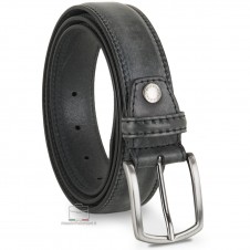 Herrengürtel aus Rindsleder helles Schwarz Herrengürtel aus Rindsleder helles Schwarz