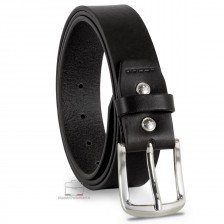 Cintura uomo in cuoio Nero