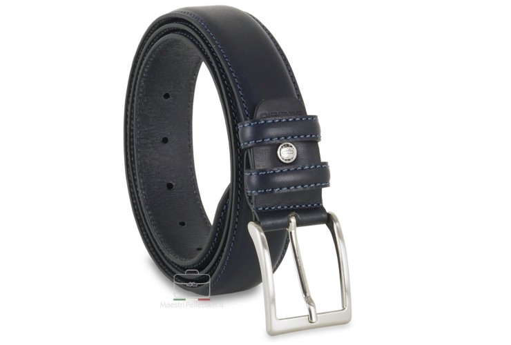 Cintura classica in cuoio Blu Cintura classica in cuoio Blu