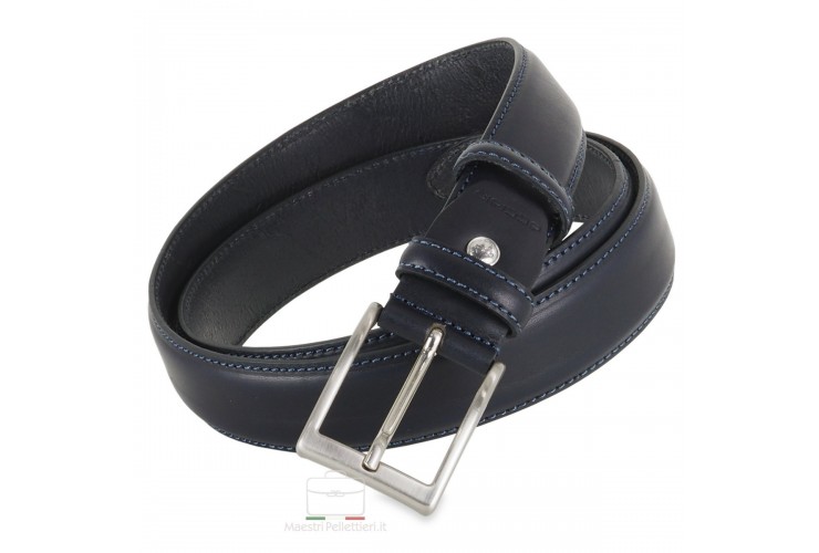 Cintura classica in cuoio Blu Cintura classica in cuoio Blu