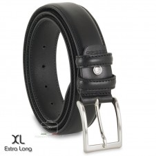 Cintura classica in cuoio Nero XL extra lunga Cintura classica in cuoio Nero XL extra lunga