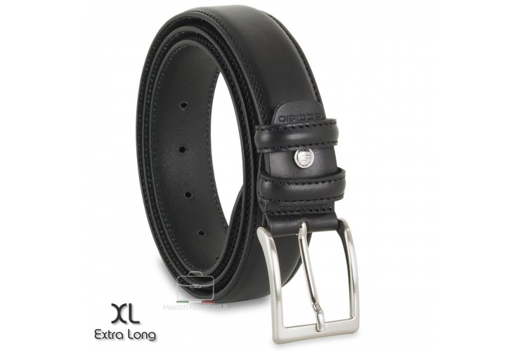 Klassisch Herren Gürtel Rindsleder Schwarz XL extra groß