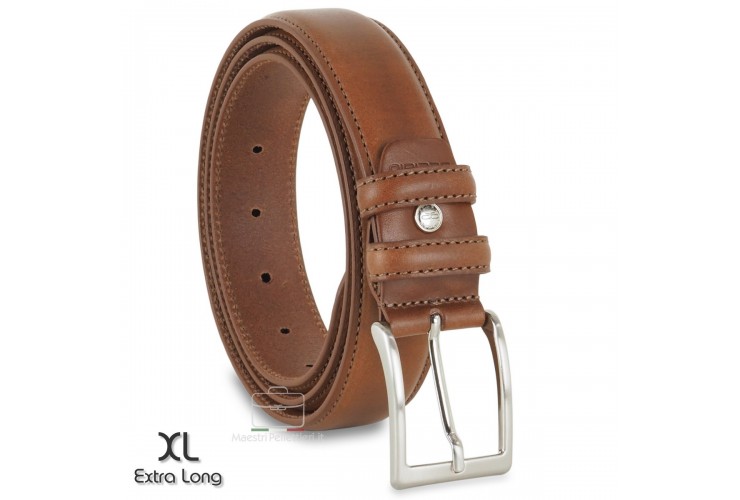 Cintura classica in cuoio Cognac XL extra lunga Cintura classica in cuoio Cognac XL extra lunga