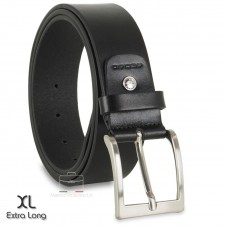 Ledergürtel Vollrindleder 4cm für Jeans Schwarz Extra Groß