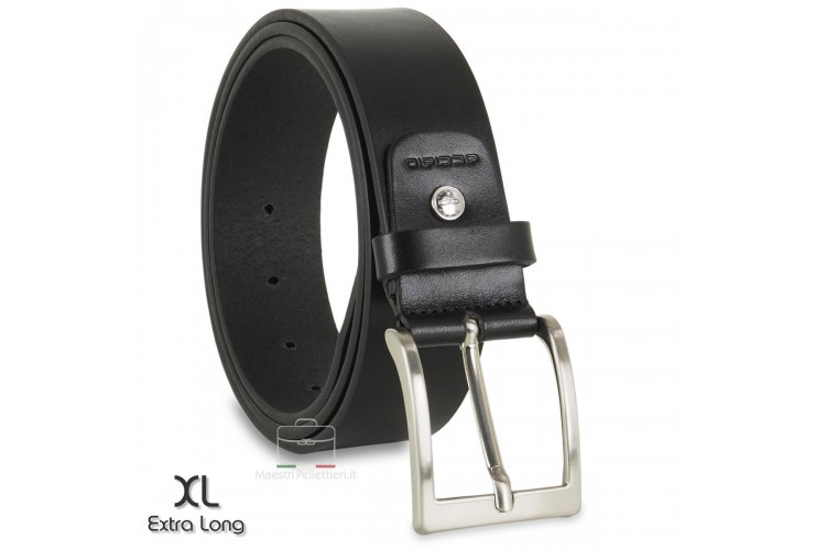 Belt in plain thick leather 4cm for Jeans Black Extra Large Belt in plain thick leather 4cm for Jeans Black Extra Large