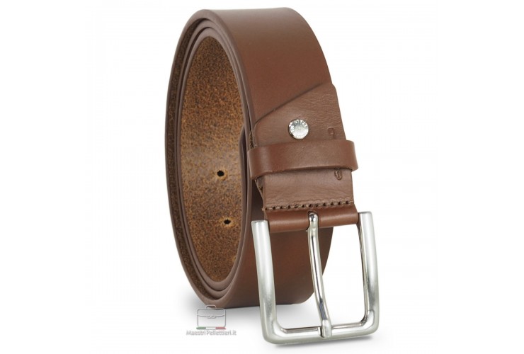 Cintura in cuoio marrone chiaro da jeans Cintura in cuoio marrone chiaro da jeans