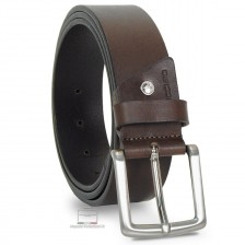 Cintura in Cuoio morbido 4cm Marrone