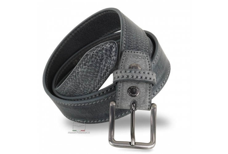 Cintura Jeans in cuoio Grigio Cintura Jeans in cuoio Grigio