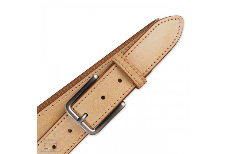Cintura Jeans in cuoio chiaro Naturale Cintura Jeans in cuoio chiaro Naturale