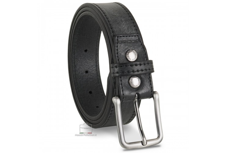 Jeans belt in cowhide leather Black Jeans belt in cowhide leather Black