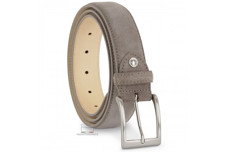 Cintura scamosciata vera pelle Taupe/Beige Cintura scamosciata vera pelle Taupe/Beige