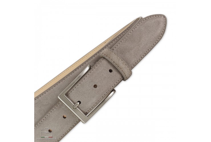 Cintura scamosciata vera pelle Taupe/Beige Cintura scamosciata vera pelle Taupe/Beige