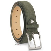 Cintura scamosciata vera pelle Verde