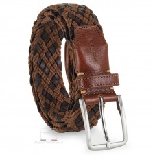 Flechtgürtel aus leder und seil hochwertiges Cognac/Braun Flechtgürtel aus leder und seil hochwertiges Cognac/Braun