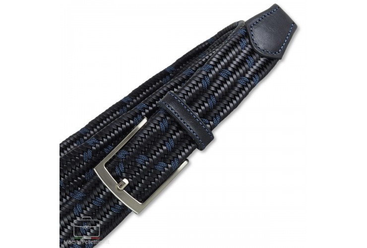 Braided stretch leather belt elastic Braided stretch leather belt elastic