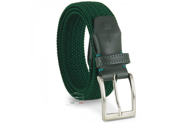 Braided stretch belt elastic, Green Braided stretch belt elastic, Green