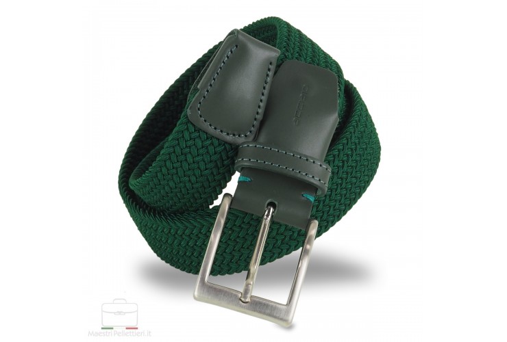 Braided stretch belt elastic, Green Braided stretch belt elastic, Green