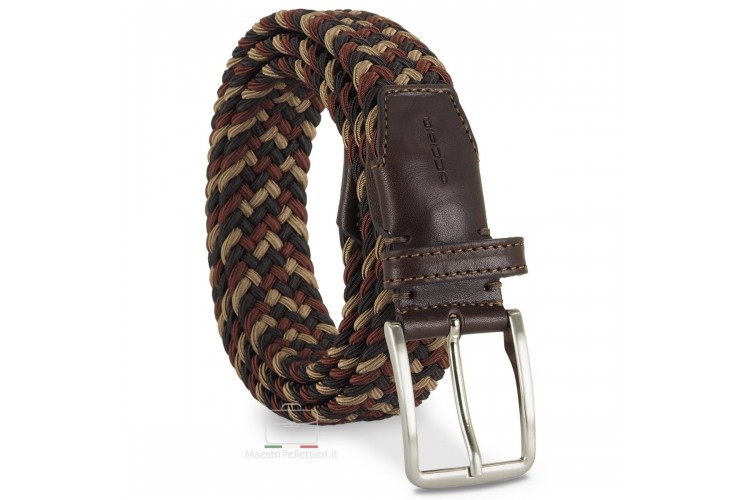 Braided stretch Belt elastic multicolor Brown for men Braided stretch Belt elastic multicolor Brown for men