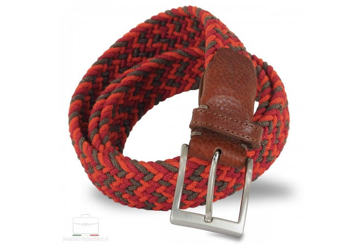 Stretchgürtel flechtgürtel multifarbe Orange Stretchgürtel flechtgürtel multifarbe Orange