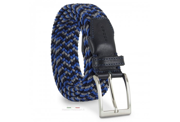 Stretchgürtel flechtgürtel multifarbe Blau/Grau/Himmel Stretchgürtel flechtgürtel multifarbe Blau/Grau/Himmel