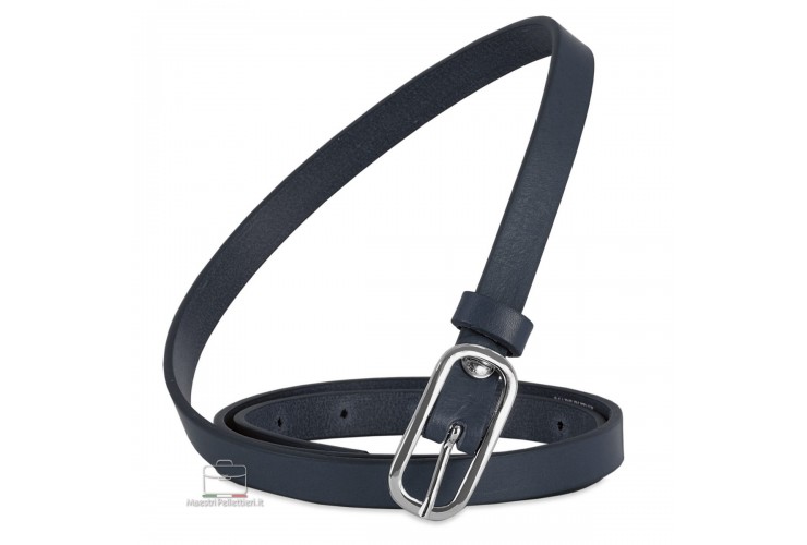 Damengürtel schmal 1.5cm, schnalle Jolie, leder Blau Damengürtel schmal 1.5cm, schnalle Jolie, leder Blau