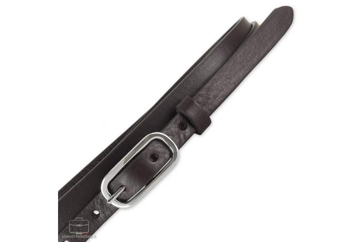 Damengürtel schmal 1.5cm, schnalle Jolie, leder Braun Damengürtel schmal 1.5cm, schnalle Jolie, leder Braun
