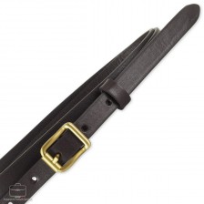 Damengürtel schmal 1.5cm, schnalle Carré, leder Braun Damengürtel schmal 1.5cm, schnalle Carré, leder Braun