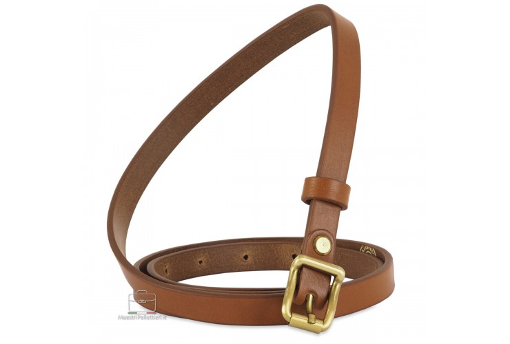 Damengürtel schmal 1.5cm, schnalle Carré, leder Cognac Damengürtel schmal 1.5cm, schnalle Carré, leder Cognac