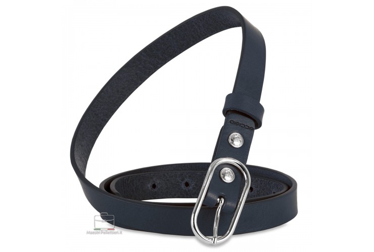 Damengürtel schmal 2 cm, schnalle Jolie, leder Blau Damengürtel schmal 2 cm, schnalle Jolie, leder Blau