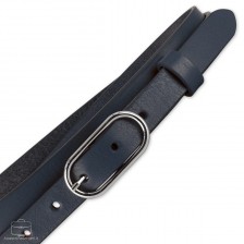 Damengürtel schmal 2 cm, schnalle Jolie, leder Blau Damengürtel schmal 2 cm, schnalle Jolie, leder Blau