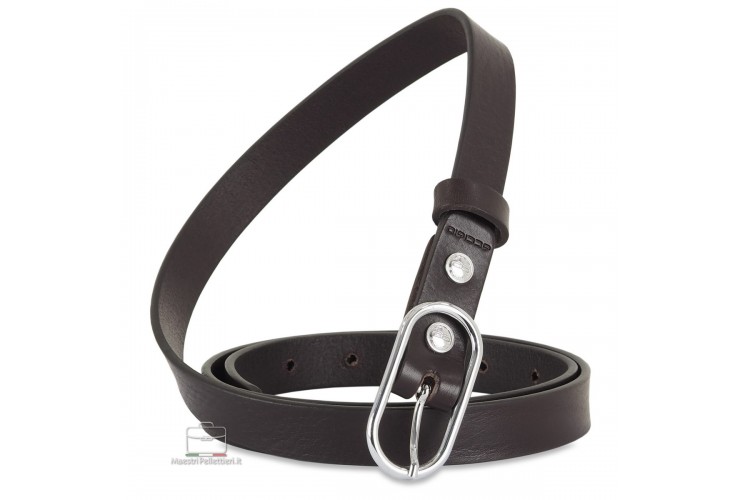 Damengürtel schmal 2 cm, schnalle Jolie, leder Braun Damengürtel schmal 2 cm, schnalle Jolie, leder Braun