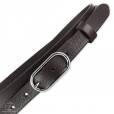 Damengürtel schmal 2 cm, schnalle Jolie, leder Braun Damengürtel schmal 2 cm, schnalle Jolie, leder Braun