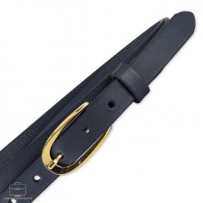 Damengürtel schmal aus Leder Blau Damengürtel schmal aus Leder Blau