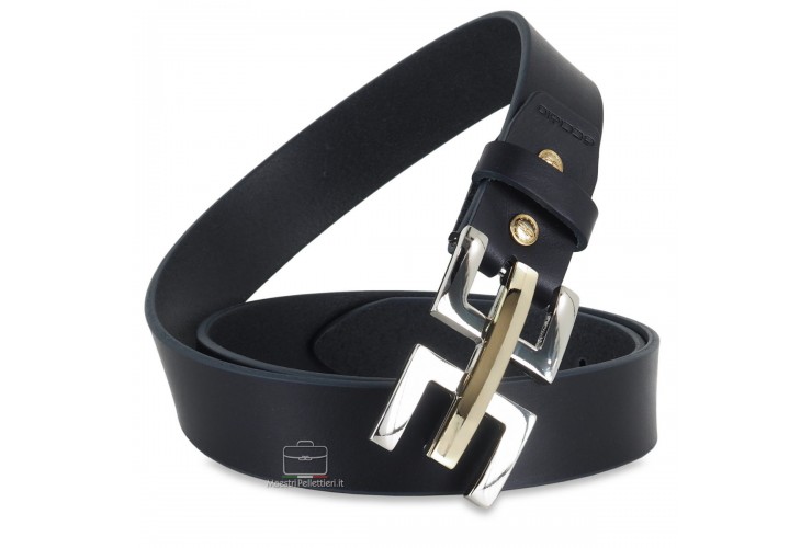 Woman Fashion belt Blue Leather with Echo buckle Woman Fashion belt Blue Leather with Echo buckle
