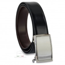 Cintura uomo con fibbia automatica elegante pelle Nera e Marrone **include omaggio** Cintura uomo con fibbia automatica elegante pelle Nera e Marrone **include omaggio**