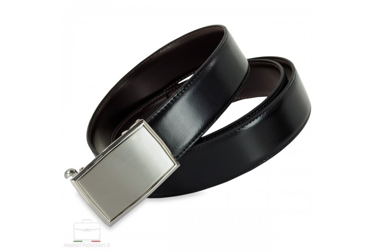 Men's belt with automatic buckle elegant leather Black and Brown **incl. gift** Men's belt with automatic buckle elegant leather Black and Brown **incl. gift**