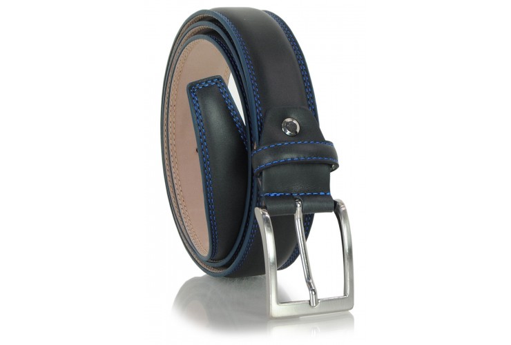 HerrenGürtel klassich weich Calbsleder Blau HerrenGürtel klassich weich Calbsleder Blau