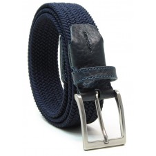 Cintura intrecciata elastica, regolabile, Blu