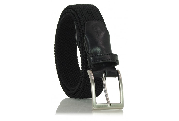Cintura anteriore vintage in raso nero con fermagli per