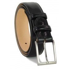 Classic Black Man's belt high Italian quality +1 buckles extra