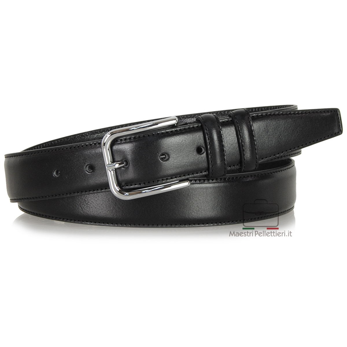 Cintura In Cuoio Uomo Modello Classico Cm 4 – La Bottega Della Cintura - 11