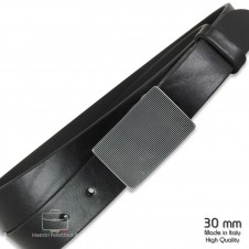 * ESAURITO * Cintura moda con fibbia a placca in Cuoio Nero * ESAURITO * Cintura moda con fibbia a placca in Cuoio Nero