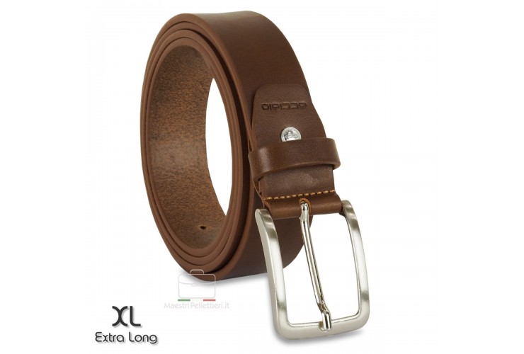 Belt in thick Leather 3,5cm Brown/Chestnut extra large Belt in thick Leather 3,5cm Brown/Chestnut extra large
