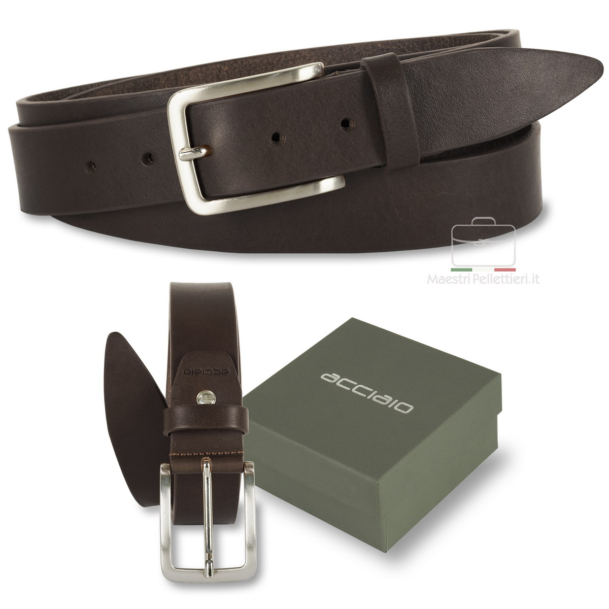 Cinture Da Uomo In Pelle Marrone - Cinture Da Uomo Casual