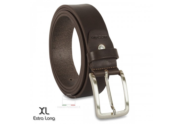 Belt in thick Leather 3,5cm Brown/Moka extra large Belt in thick Leather 3,5cm Brown/Moka extra large