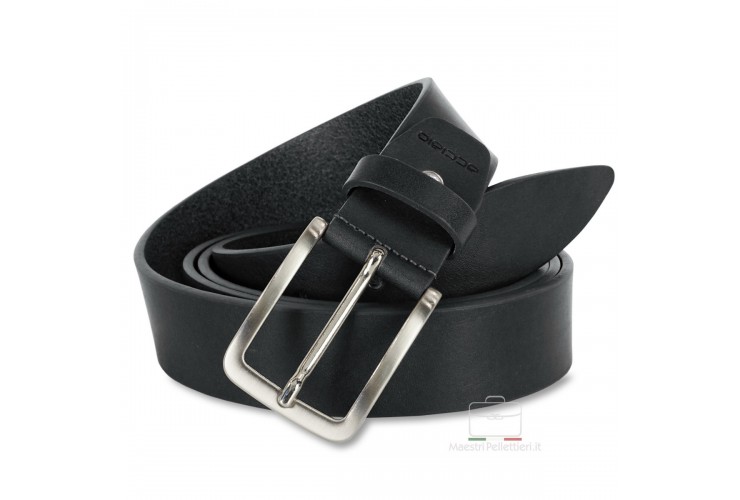 Belt in thick Leather 3,5cm Black extra large Belt in thick Leather 3,5cm Black extra large